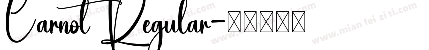 Carnot Regular字体转换